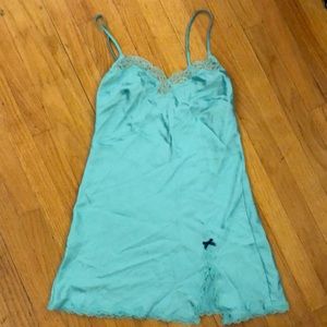 Victoria’s Secret satin chemise slip mint green XS